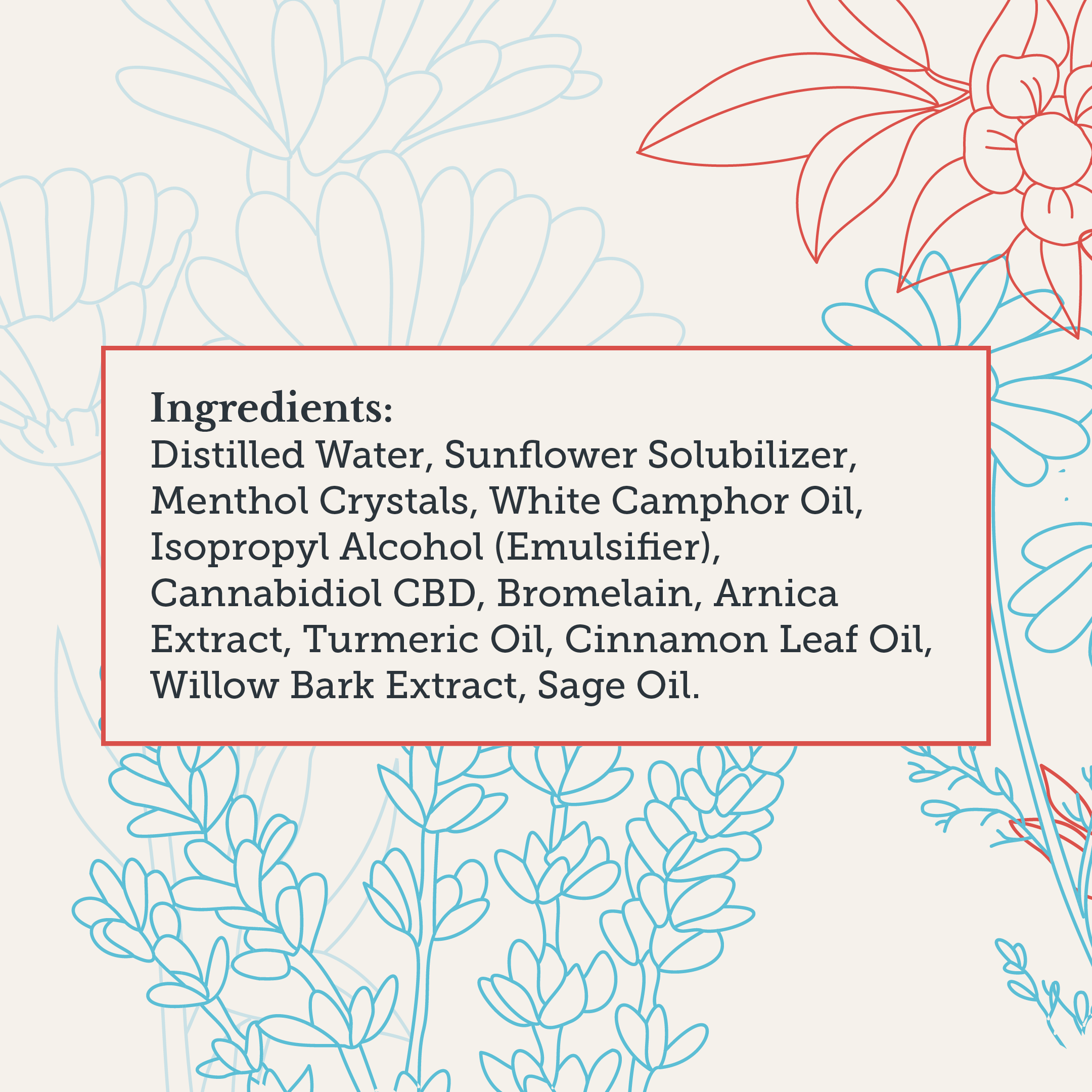 Supplement facts and ingredients label for Xtreme Brands RX Rapid Relief Spray – strongest doctor-trusted formula with full-spectrum hemp, Arnica, and Menthol for targeted pain relief.