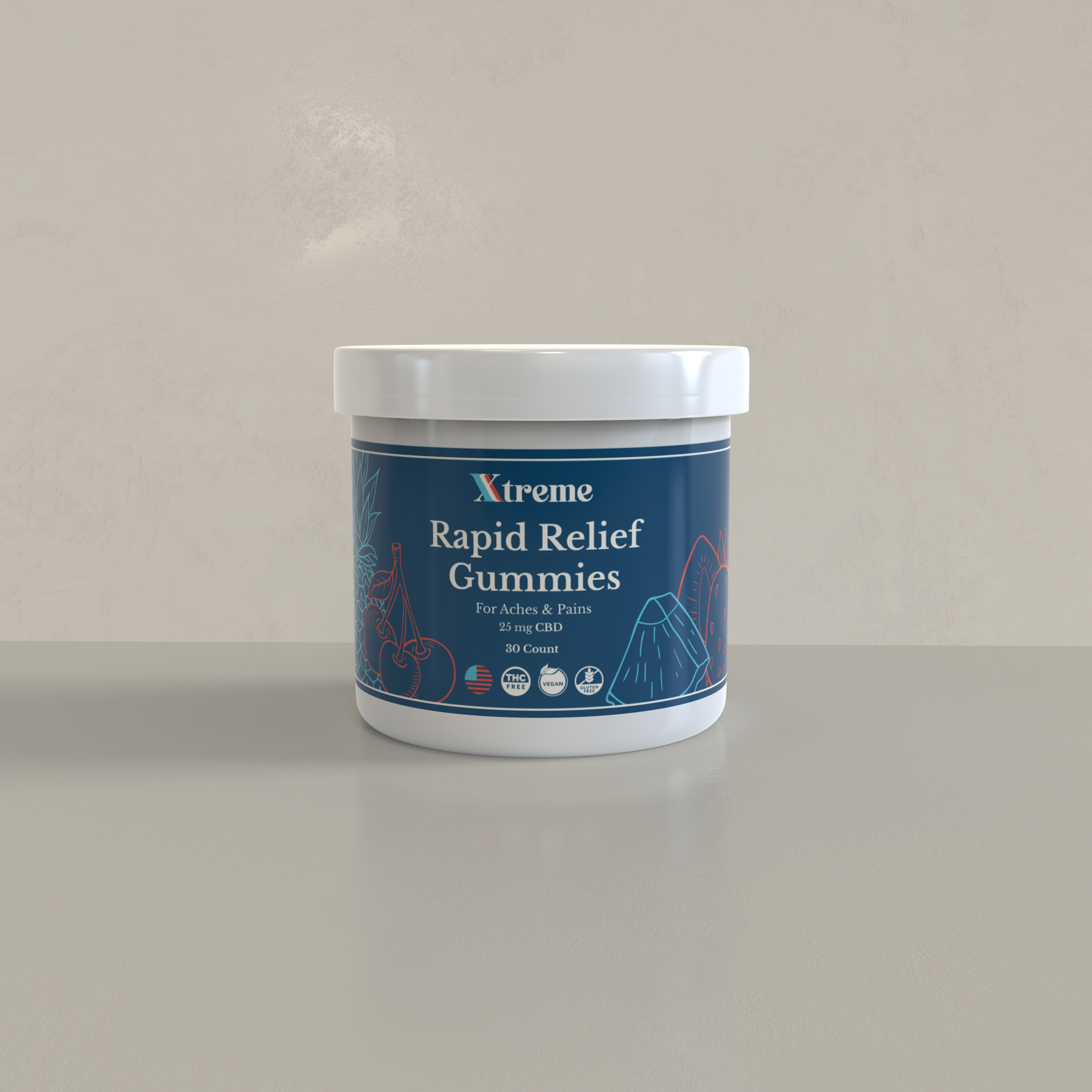Xtreme Brands Rapid Relief Gummies – doctor‑trusted USA‑made formula with hemp‑derived CBD for whole‑body comfort and recovery.
