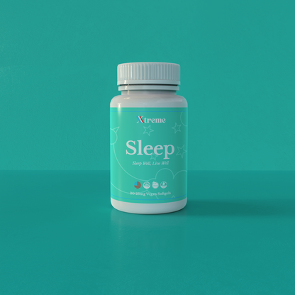 Xtreme Brands Sleep Softgels – USA-made natural formula with full-spectrum hemp and melatonin for deep, restorative sleep without next-day grogginess.
