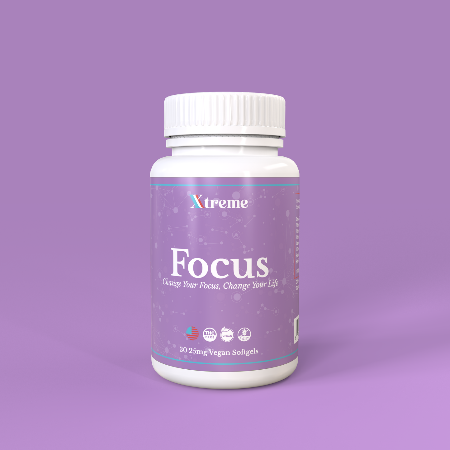 Focus Supplement (CBD, caffeine, B12) - Xtreme Wellness