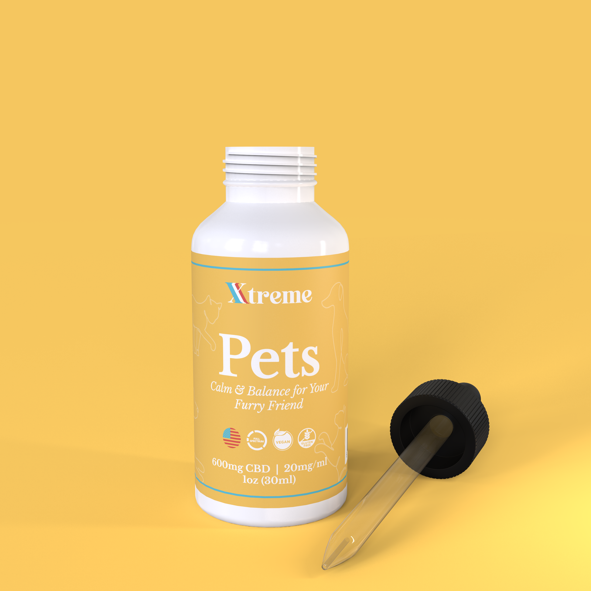 Pets, Full Spectrum CBD Tincture - Xtreme Wellness