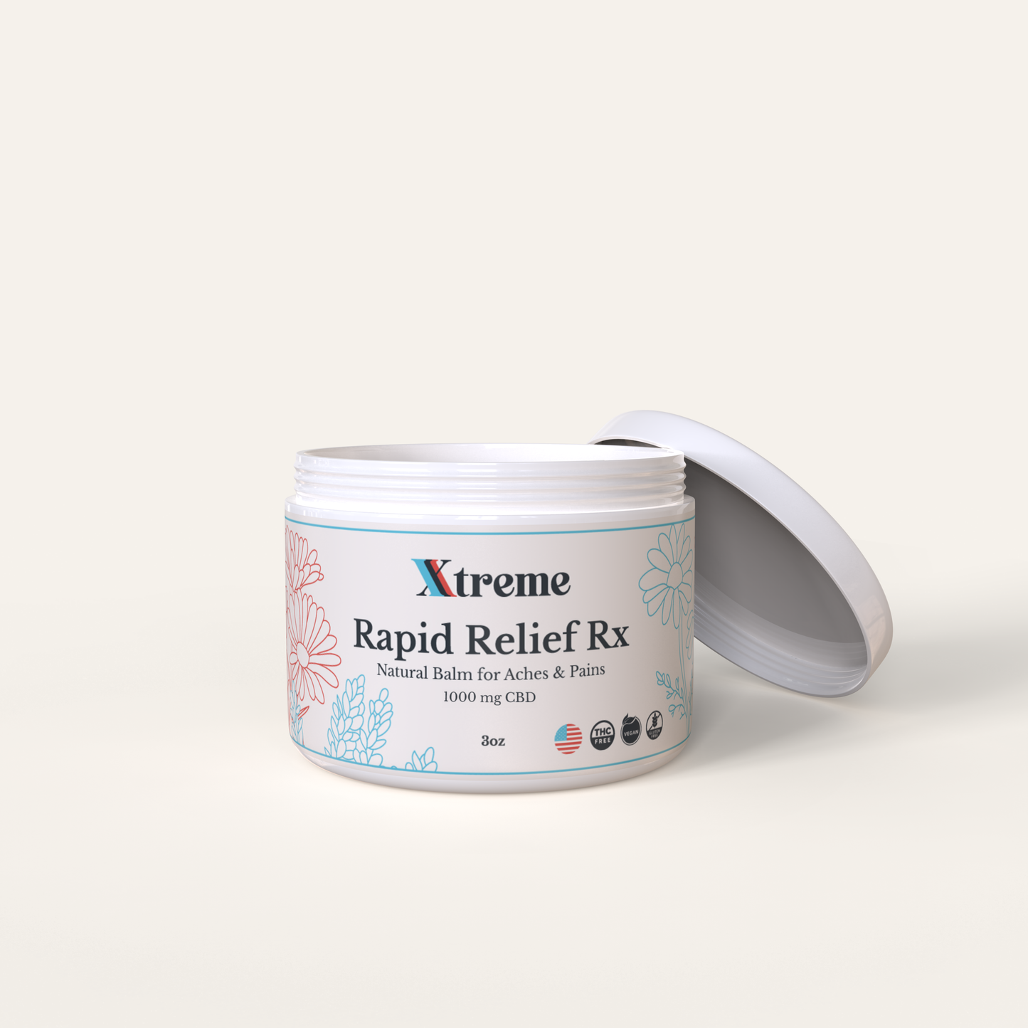 Rapid Relief Rx Natural CBD Balm - Xtreme Wellness